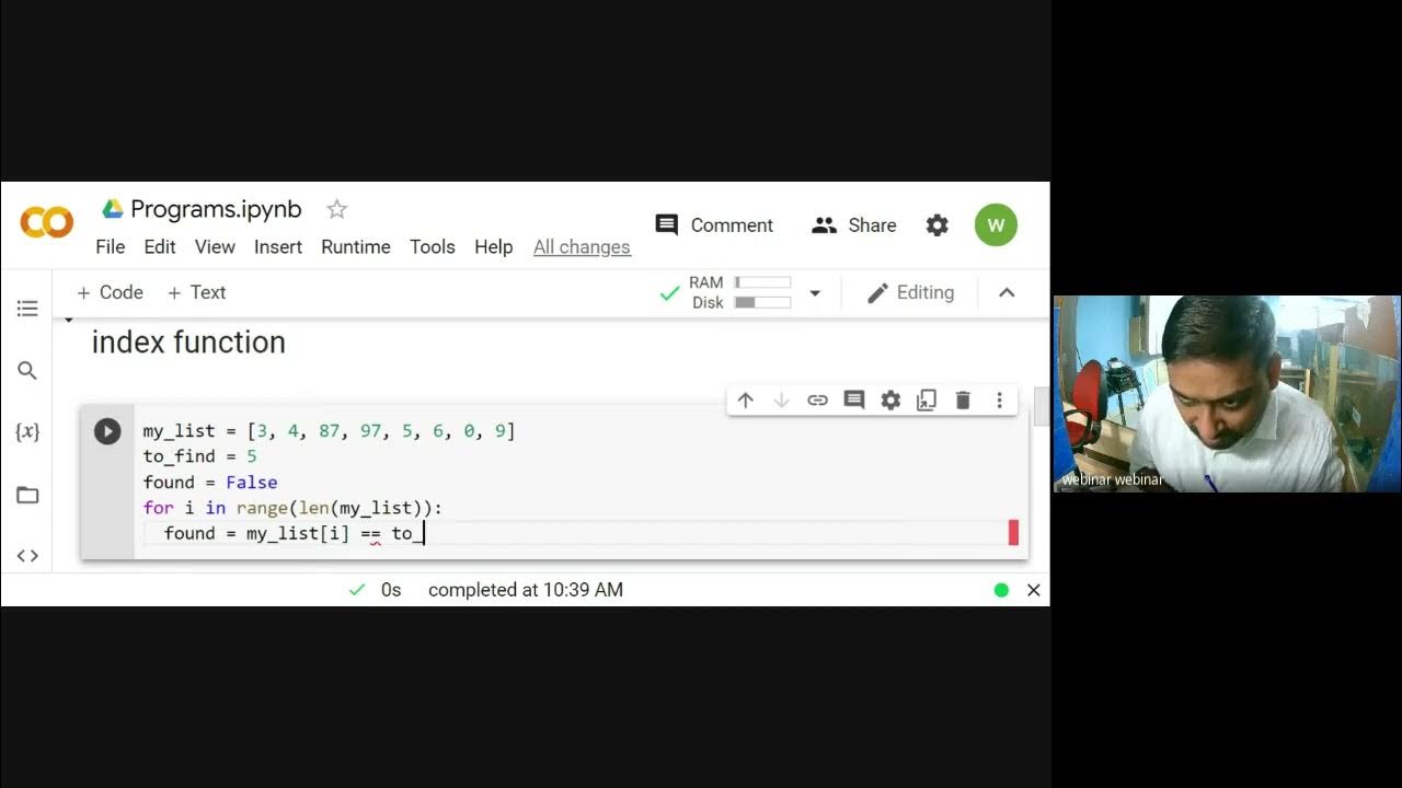 Lecture 40: Find the index position of any given element in a List ...