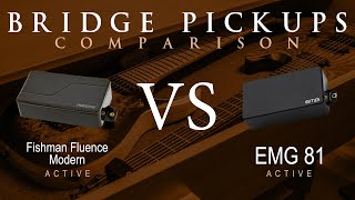 EMG 81 vs FISHMAN FLUENCE MODERN (ceramic) - Active Bridge Pickup Guitar Tone Comparison Demo