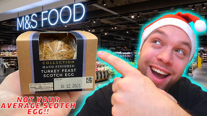 "THIS ISN'T YOUR AVERAGE SCOTCH EGG!" M&S Turkey Feast Scotch Egg | Scotch Egg Taste Test | M&S Food