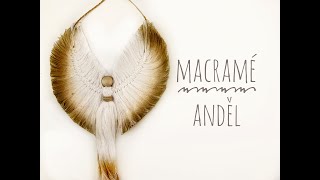 DIY MACRAMÉ anděl - step by step / Tip na dárek / Zvládne i uplný začátečník!