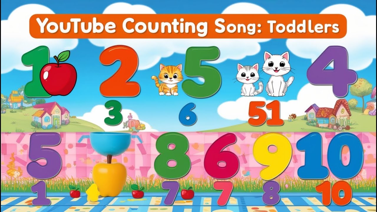 🎶 Learn to Count! 🎉 Fun Counting Song for Kids | Numbers 1-10 🚀📚