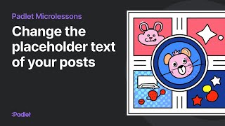Change the placeholder text of your posts