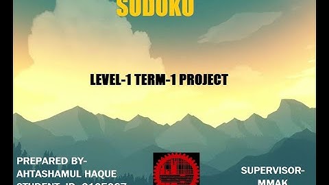 L1-T1 project_SUDOKU