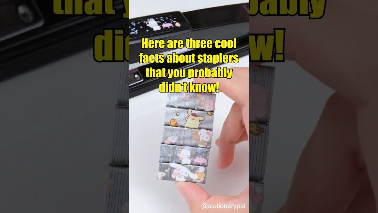 Check it out, here are three cool facts about staplers that you probably didn't know! 