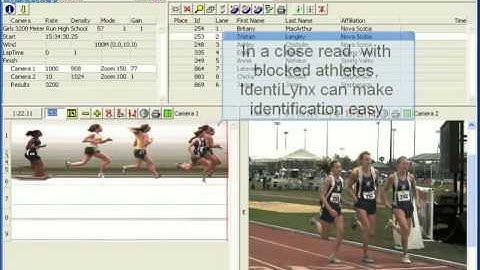 FinishLynx Photo-Finish Software Demo with IdentiLynx