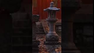 Asian Healing Music with Rain &amp; Fireplace Sounds for Relaxation #stressrelief #shorts
