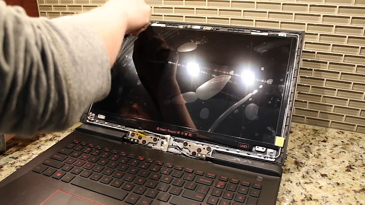 Laptop screen replacement / How to replace laptop screen Dell Inspiron 15 7577