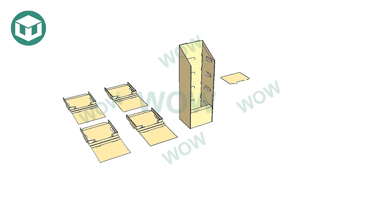 WOW Display | FSDU Cardboard Floor Display Assembly Instructions