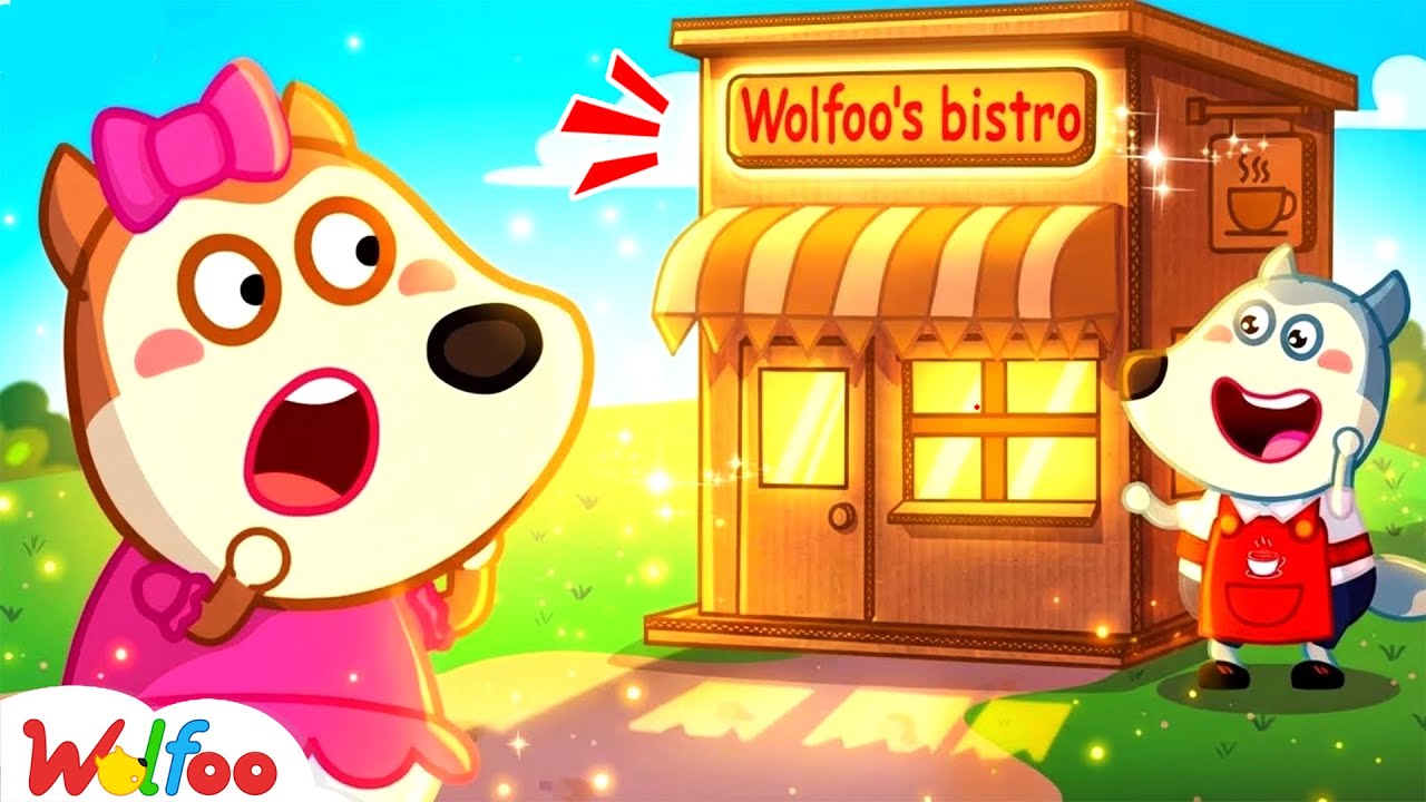 Cardboard Cafe Adventure for kids! | Wolfoo Family Cartoon