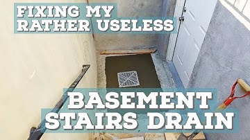 Fixing my clogged basement stairs exterior drain