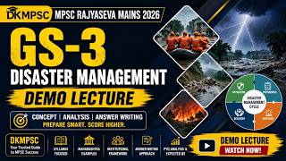MPSC Rajyaseva Mains 2026 | GS-3 Disaster Management Demo Class - 1 | #mpscrajyasevamains #dkmpsc