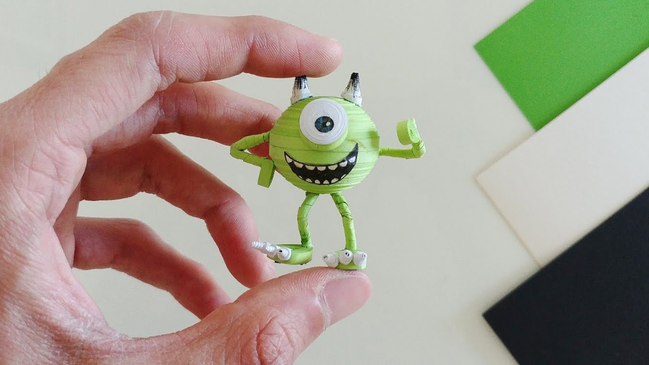 How To Make 3D Quilling mike wazowski (monsters,inc.)/Artoholic/3D