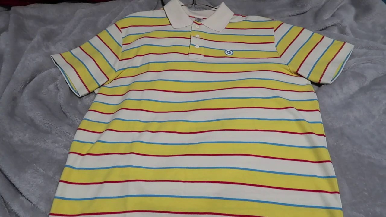 GOLF WANG ERIC STRIPED POLO (ORANGE/WHITE/PINK/BLUE) REVIEW - YouTube