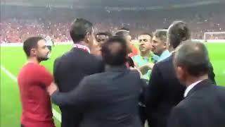 İşte Fatih Terimin Orhan Aka Attığı Tokadın Görüntüleri