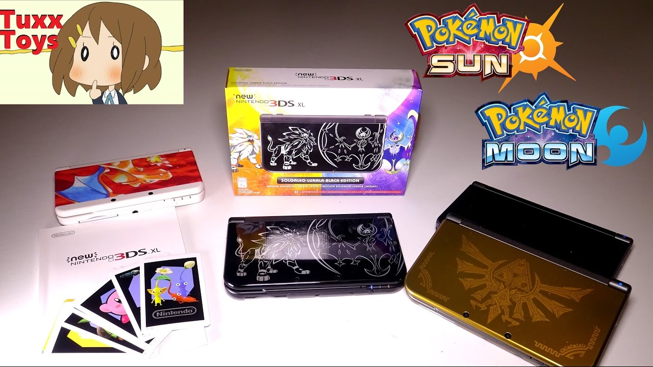 frío Clavijas Expulsar a Pokémon Sun & Moon - Solgaleo/Lunala New 3DS XL **Limited edition unboxing  ** - YouTube