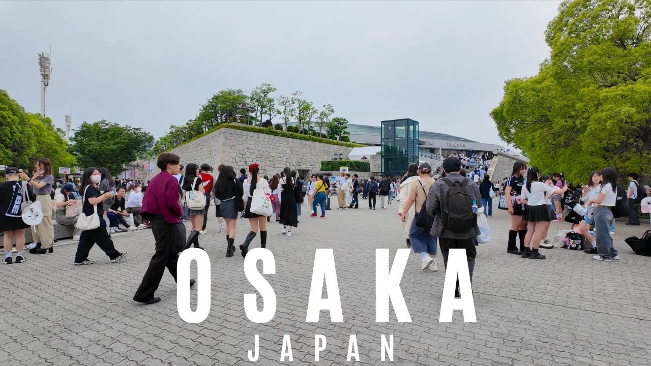 【Japan Walk 2024】Kyobashi - Osaka Castle Park | Osaka | Japan