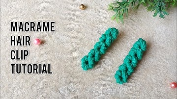 Macrame Hair Clip Tutorial | Hair Accessories | Easy Hair Pin for Beginners | DIY Macrame Hair Clip