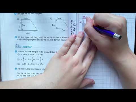 Video Giải bài: Diện tích hình thang trang 93, 94 - SGK Toán... - youtube