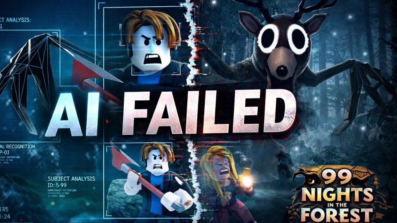 The Horrors of 99 Nights in the Forest Caught on AI Surveillance! 💀🌲