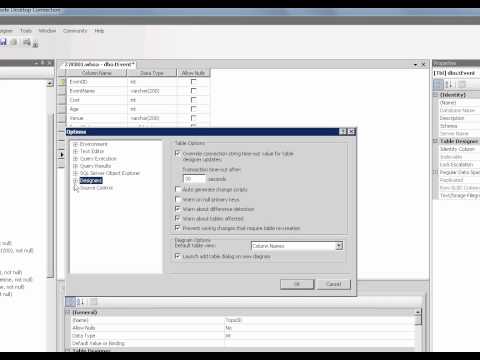 MS SQL: Turn off the feature that prevents you from changing tables that needs to be re-created