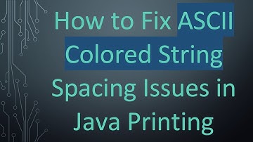 How to Fix ASCII Colored String Spacing Issues in Java Printing
