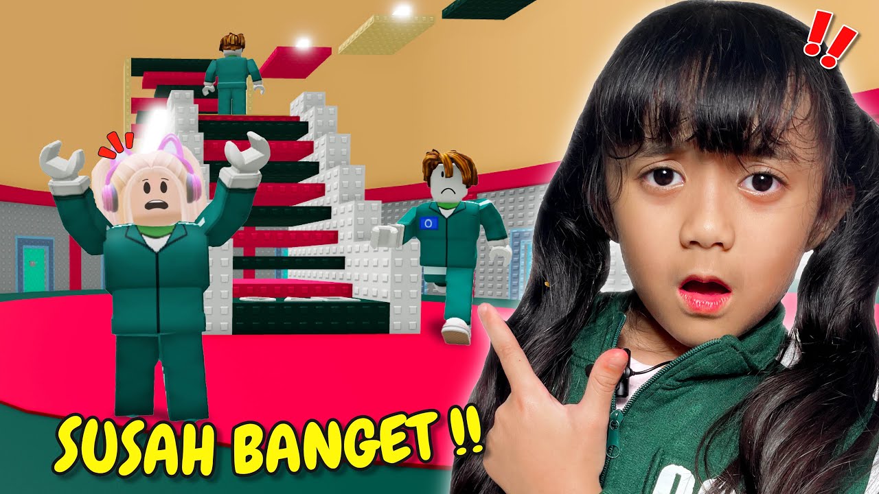 SAMANTHA MAIN MIGLE TOWER SQUID GAME DI ROBLOX 😱 JATUH TERUS !