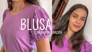 BLUSA COM MANGA PARA INICIANTES