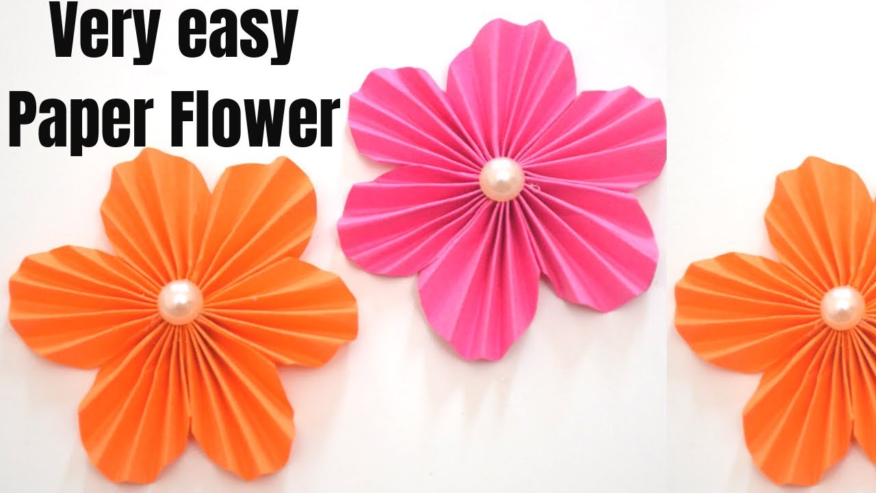 ஈஸியா பேப்பரில் பூ செய்யலாம் Simple paper Flower Making in Tamil