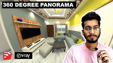 How to make 360 DEGREE 🔄 PANORAMA in Vray for Sketchup  || DV Studio