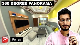 How to make 360 DEGREE 🔄 PANORAMA in Vray for Sketchup  || DV Studio