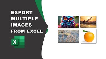 How to export multiple images from at once Excel
