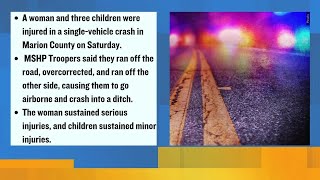 Woman, 3 children, including infant, injured in Marion County crash