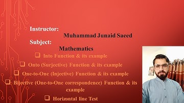 Into,Onto(Surjective,1-to-1(Injective),Bijective(1-to-1Correspondence) Function,Horizontal line test