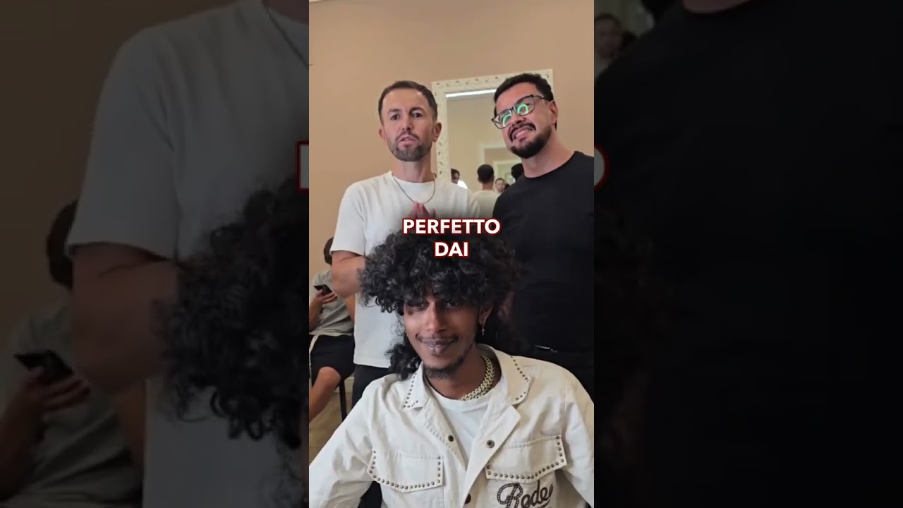 ✨ Nuovo look, ricci protagonisti! ✨Taglio capelli ricci su un nostro cliente 🔥Forma, volume e stile