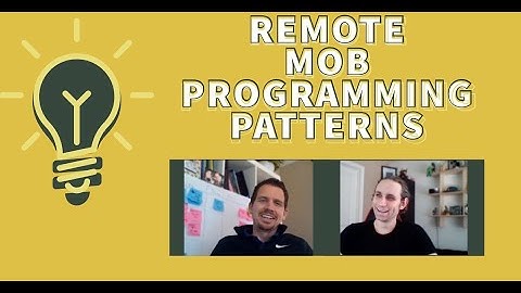 Remote Mob Programming Patterns