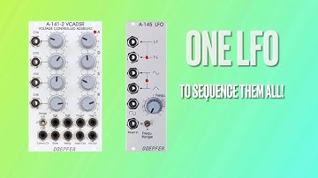 Doepfer A-141-2 + A-145:  creating a sequence with an LFO and an Envelope Generator