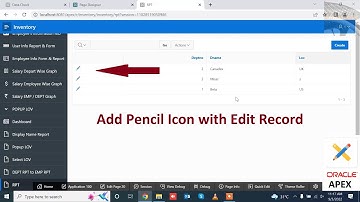 How to Add Pencil Icon with Edit Record in Oracle Apex | Mr Gactack