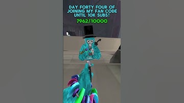 Day Forty Four Of Joining My Fan Code Everyday Until 10k Subs! #gorillatag