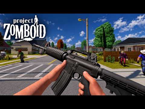 REALISTIC GUNS in First Person Project Zomboid (3D) | Project Viewpoint