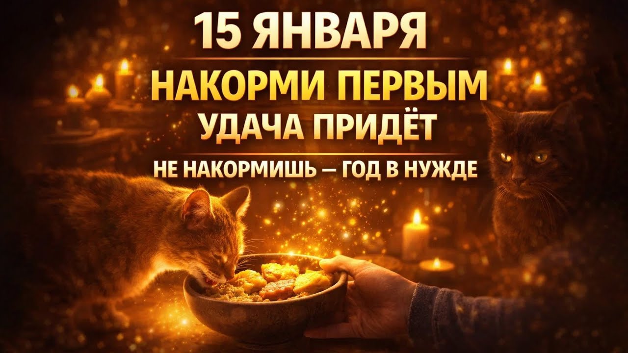 15 января - накормите животных первыми и природа отблагодарит