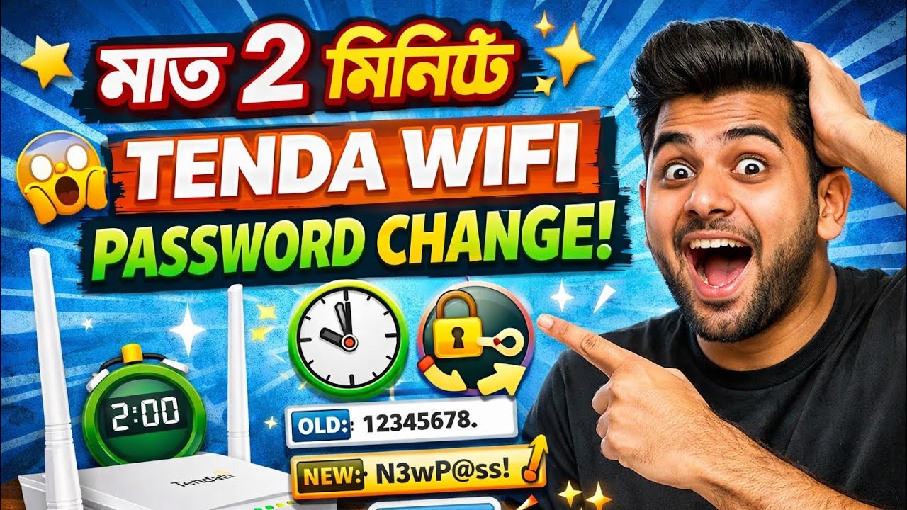 মাত্র 2 মিনিটে Tenda WiFi Password Change করুন | Easy Method
