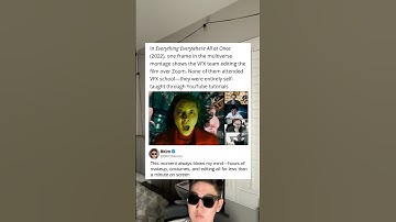 In Everything Everywhere All at Once (2022), one frame in the multiverse montage shows the VFX team