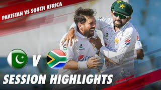 1st Session Highlights | 1st Test Day 4 | Pakistan vs South Africa | PCB | ME2E