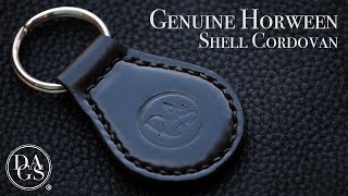 Making a Leather Keychain Out of Black Shell Cordovan | Horween Leather