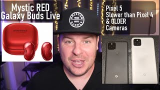 Mystic RED Galaxy Buds Live | Pixel 5 