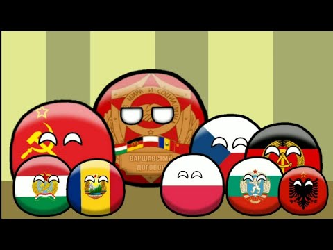 Парад стран альянса ОВД (Организация Варшавского договора). Мультик|Countryballs|.