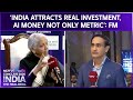 "Is Money Coming Only For AI?": Nirmala Sitharaman Pushes Back On India Outflow Claims