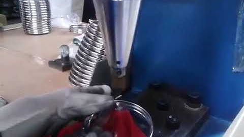 How to make glass lid handle? Sunglory riveting machine