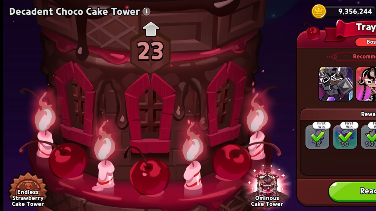 SUPER HARD!!! Decadent choco cake tower tray 23 f2p ish guide