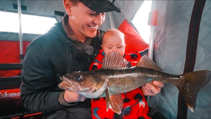 Teaching KIDS Ice Fishing BIG BLUEGILLS - Day 19 - Todays Angler